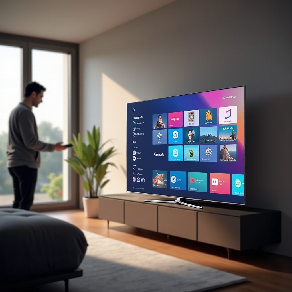 samsung tv startbildschirm ändern
