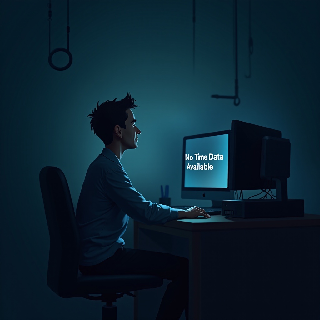 Kann ein fehlender Internetzugang zu 'keine Zeitdaten verfügbar' führen?